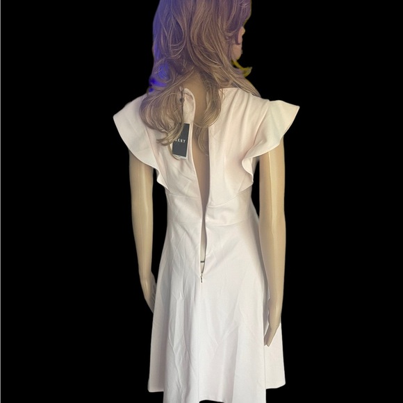 New! Dkny Women's Dress Blush Pink Size
10 A-Line V-Neck Flutter Sleeve - Picture 6 of 16